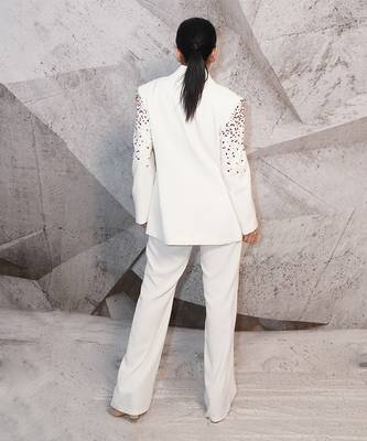 The colourful ivory blazer set 3
