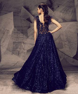 The shimmering blue gown 3