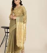 Riva Enterprise Women'S Organza Jari Weiving Saree With Blouse