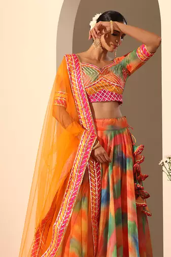 Gul Rangbirangi Lehenga Set