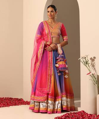 Gul Rangriti Lehenga Set 1