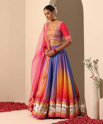Gul Rangriti Lehenga Set 3