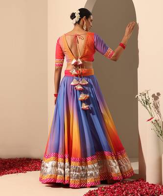 Gul Rangriti Lehenga Set 4