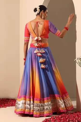 Gul Rangriti Lehenga Set