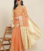 Riva Enterprise Women'S Organza Jari Weiving Saree With Blouse