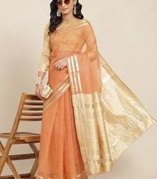 Riva Enterprise Women'S Organza Jari Weiving Saree With Blouse
