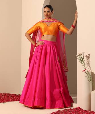 Gul Hot Pink Lehenga Set 2