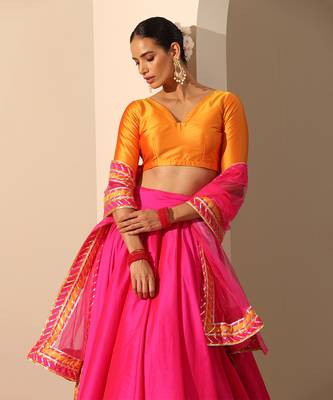 Gul Hot Pink Lehenga Set 3