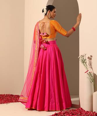 Gul Hot Pink Lehenga Set 4
