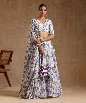 Gul Jamini White Lehenga Set 1