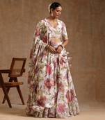 Gul Sufiyana White Lehenga Set