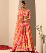 Gul Rangrez Yellow Lehenga Set