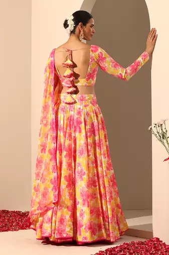 Gul Rangrez Yellow Lehenga Set