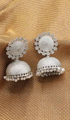 Silver Plated  Jhumkas 1