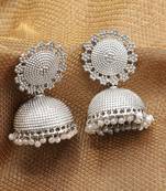 Silver Plated  Jhumkas