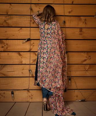 Multicolor mogra modal cotton suit set 5