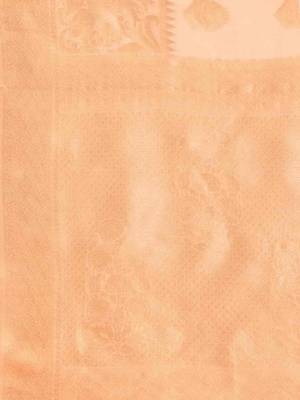 Silk Land  Peach   Woven Design Cotton Blend Saree  4