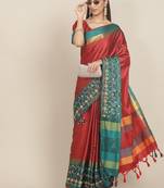 Riva Enterprise Women'S Sequins Embroidery With Contrast Border