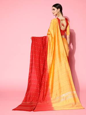 Riva Enterprise Women'S  Shaded Saree With Zari And Sequins Wieving 4