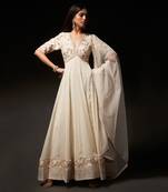 Mandakini crème anarkali