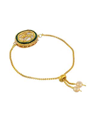 Gold plated kundan bracelet 4