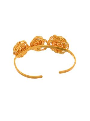 Gold plated trinity rose palm bracelet 3