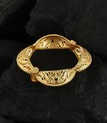 Gold plated cutwork bracelet
