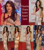 Priyanka Chopra Screen Award Saree Replica