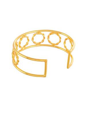 Circular connect gold plated bracelet 3