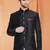 Black Art Silk Jodhpuri full sleeve with trouser for men's
