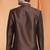 Brown Art Silk Jodhpuri full sleeve with trouser for men's