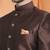 Brown Art Silk Jodhpuri full sleeve with trouser for men's