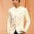 Cream royan embroidered jodhpuri full sleeve with trouser for men's