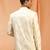 Cream royan embroidered jodhpuri full sleeve with trouser for men's