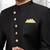 Black Jute Cotton Plain Indo western for men's