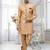 Gold Jute Cotton plain Indo western for men's