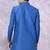 Blue Jute Cotton Plain Indo western for men's