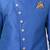 Blue Jute Cotton Plain Indo western for men's