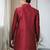 Maroon Art Silk  Plain Indo western for men's
