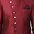 Maroon Art Silk  Plain Indo western for men's