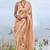 Peach Classic Designer Soft Silk  Zari Work Traditional Wear Saree