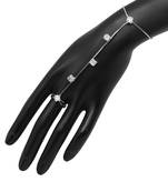 White color rhinestone hathphool