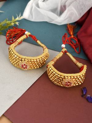 Gold plated traditional birdal bracelet 1