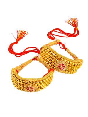 Gold plated traditional birdal bracelet 4