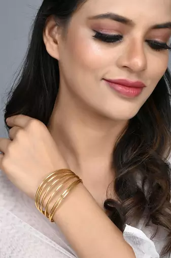 Gold plated western handcrafted bracelet