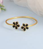 Handcrafted western gold plated bracelet