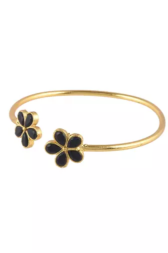 Handcrafted western gold plated bracelet