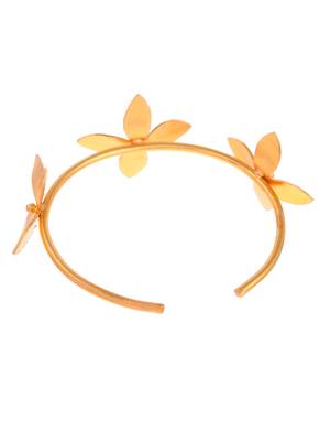 Gold plated floral handcrafted western bracelet 3