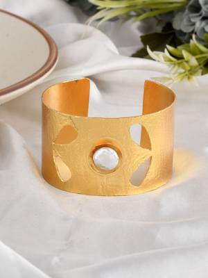 Gold plated traditional kada bracelet 1