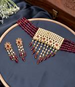 Ahilya kundan jewellery set